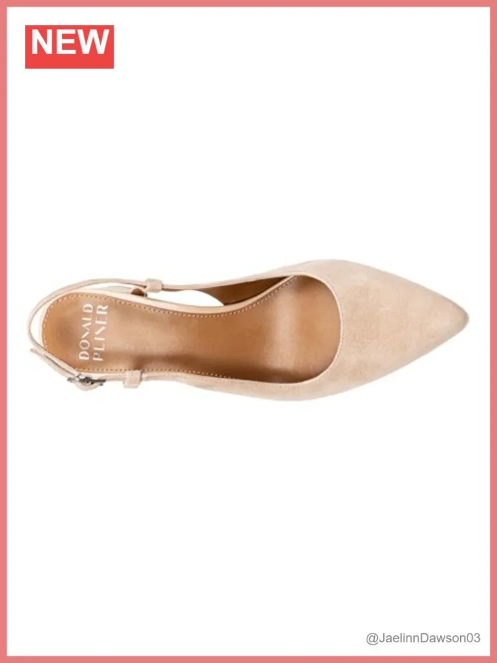 Women's Slingback Pump Heels, Pointed Toe Block Heel with Memory Foam